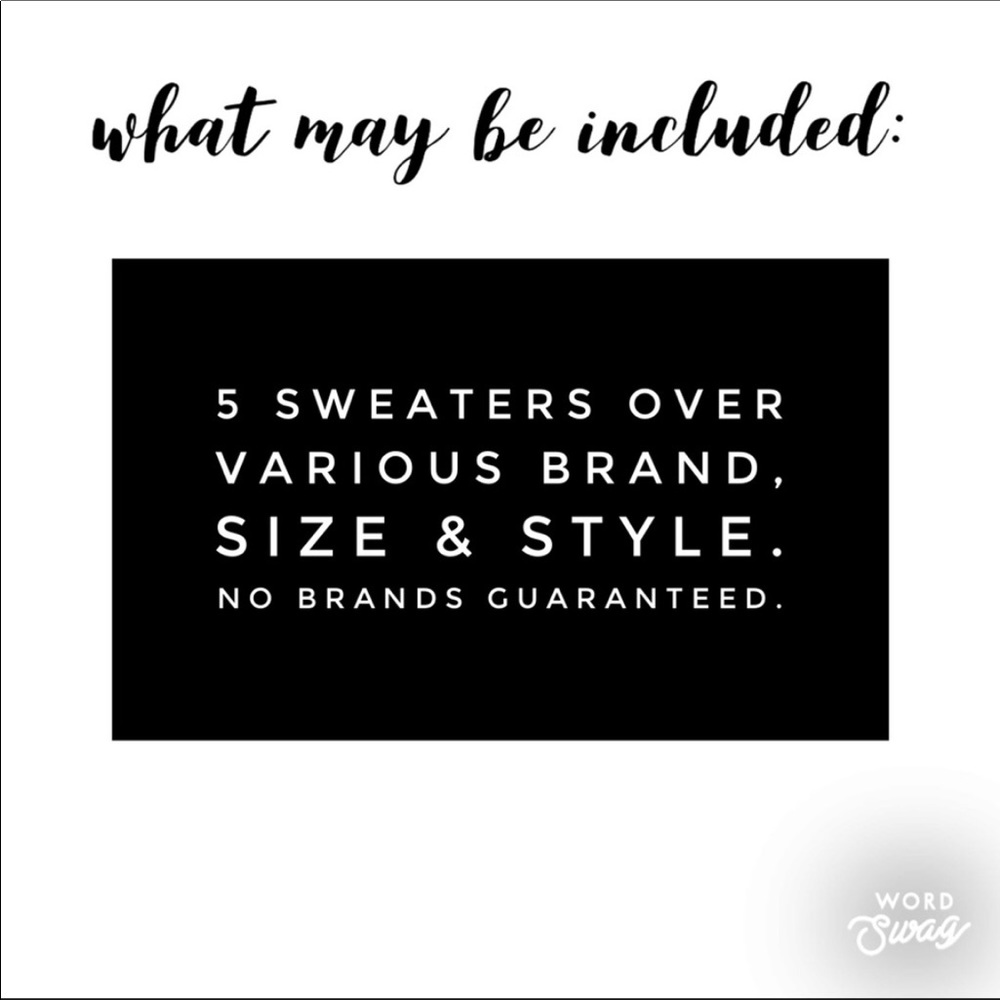 •5 item mystery sweater bundle• - Picture 2 of 5